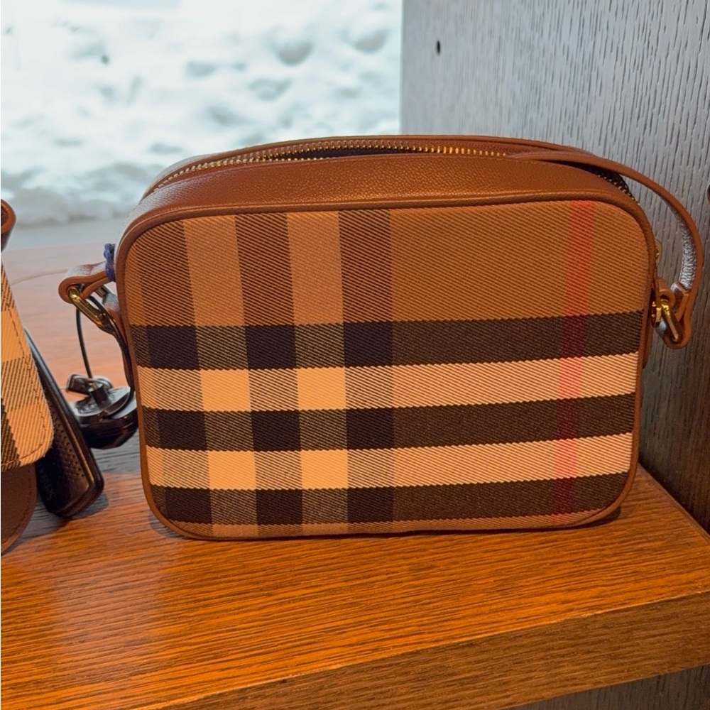 Burberry nova check plaid Crossbody Bag